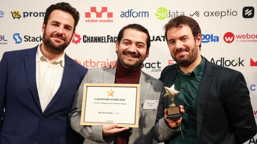C Wire élu « New AdTech Player » lors des Ratecard Stars 2024
